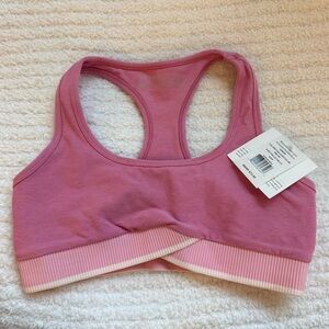 NWT Beyond Yoga Pink spacedye sports bra